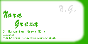 nora grexa business card